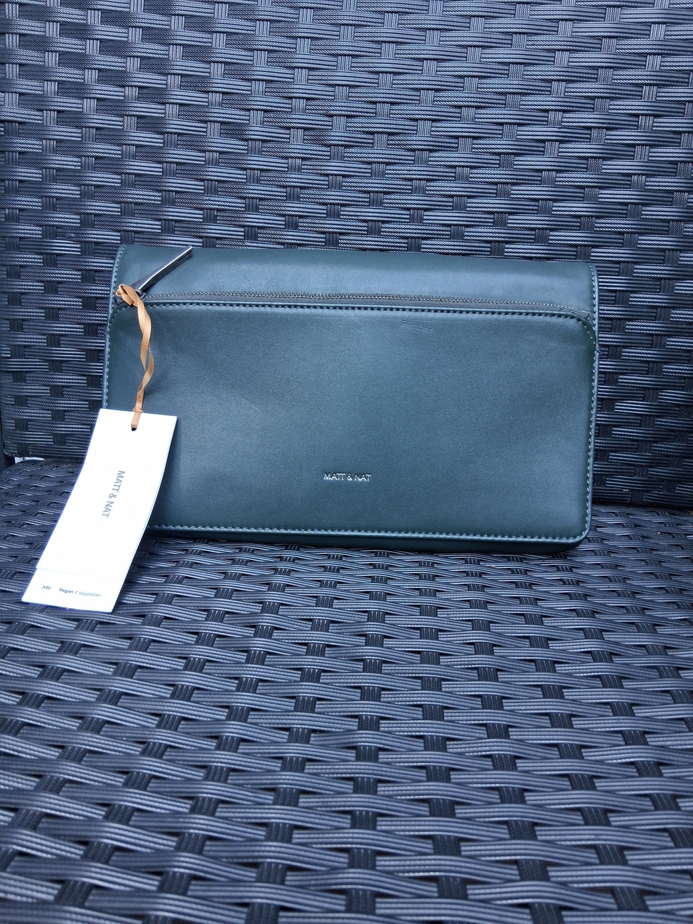 Matt & Nat Green Vegan Leather Women's Clutch, NWT